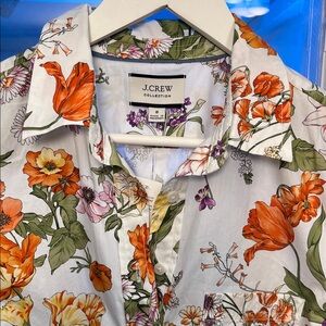 NWT JCrew Floral button down